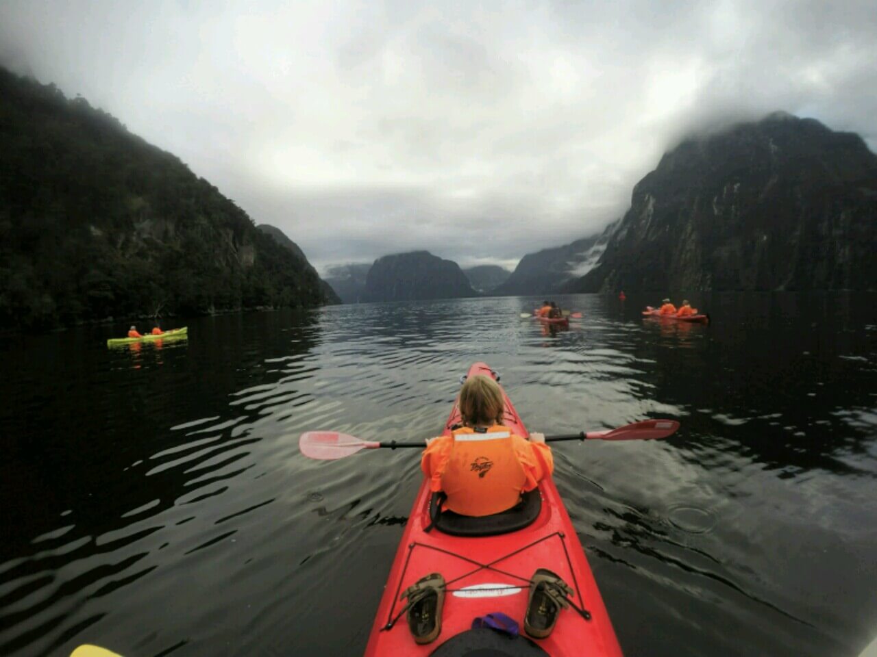 Kayaking in the sound
