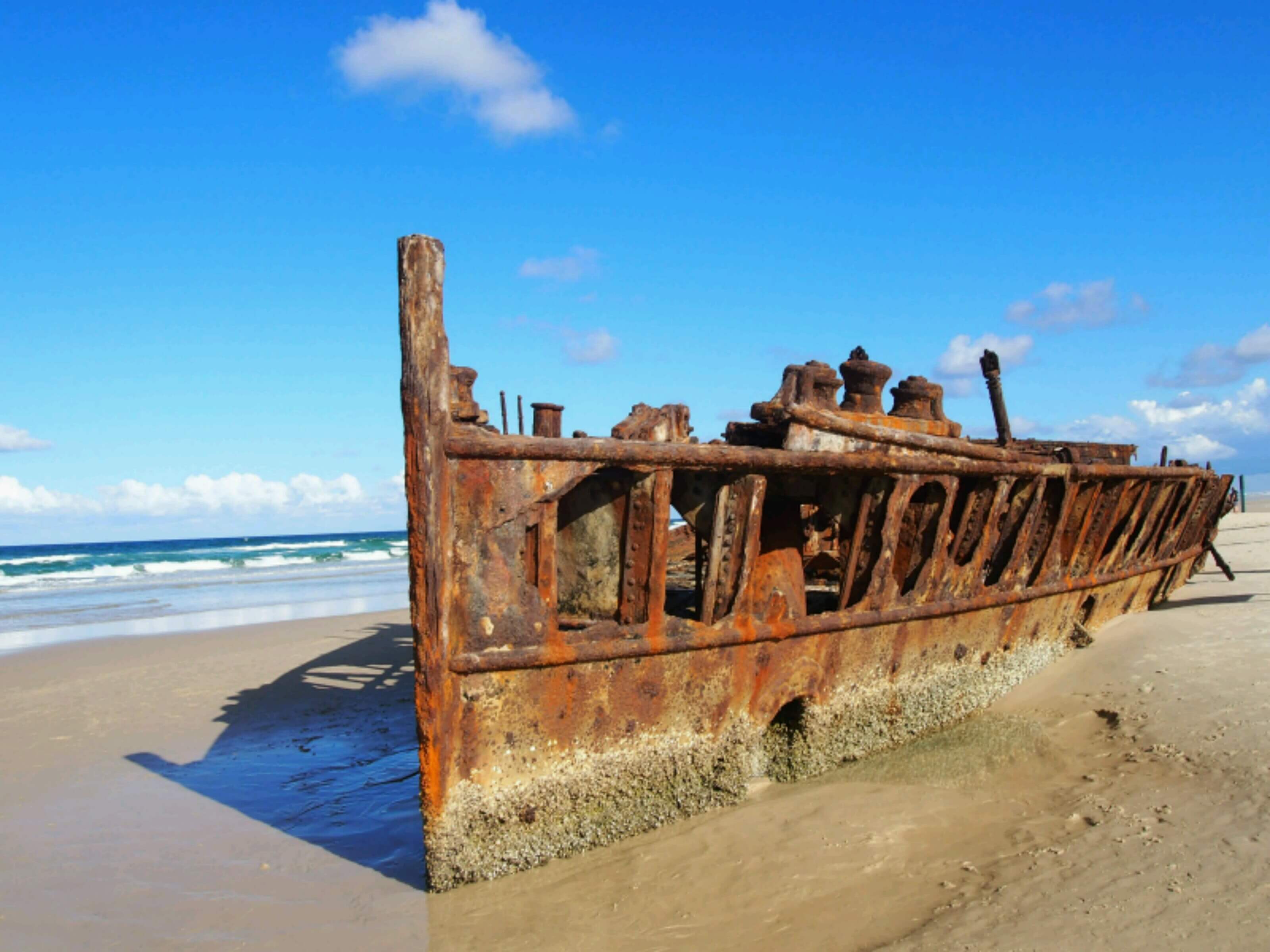 The wreck of S.S.Maheno on Fraser Island