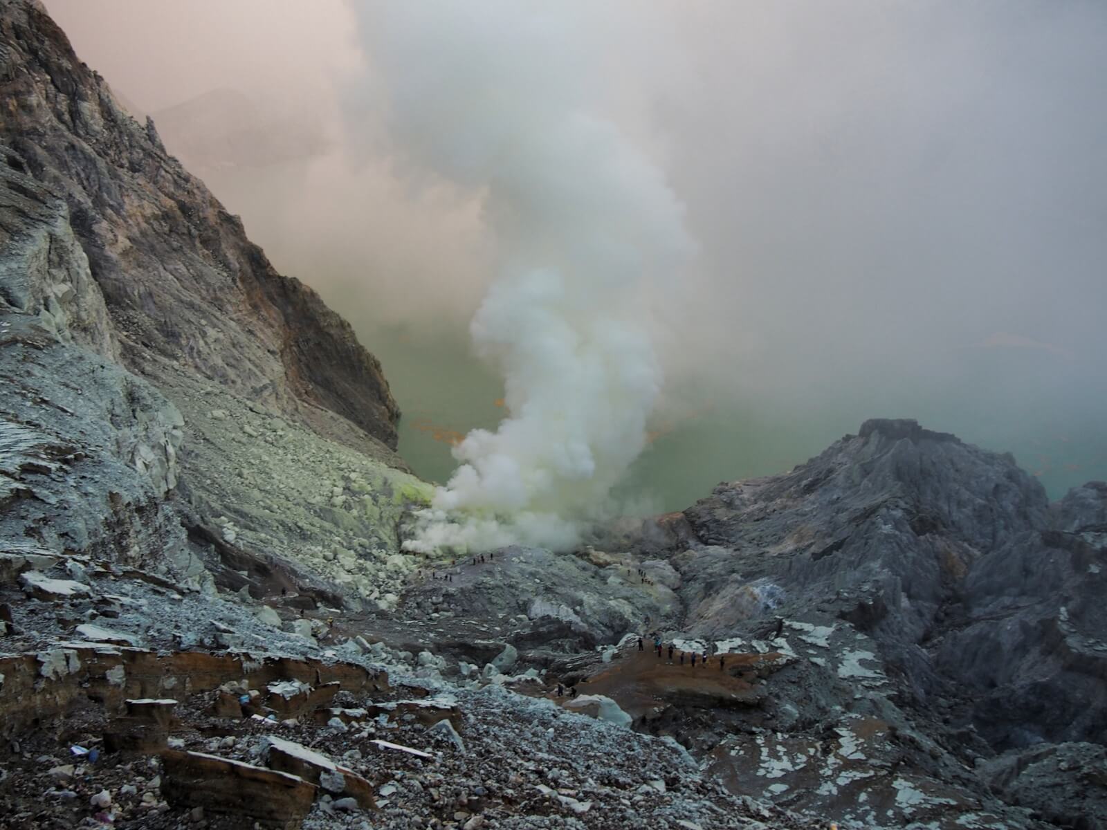 Mount Ijen crater 