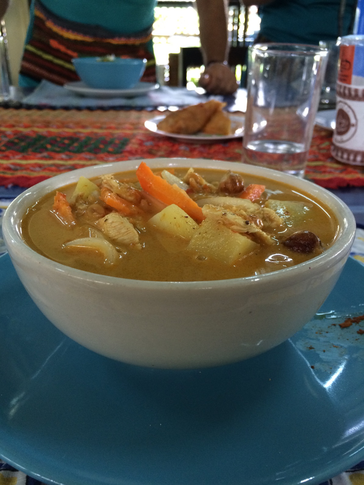 Massaman curry made at the cooking school 