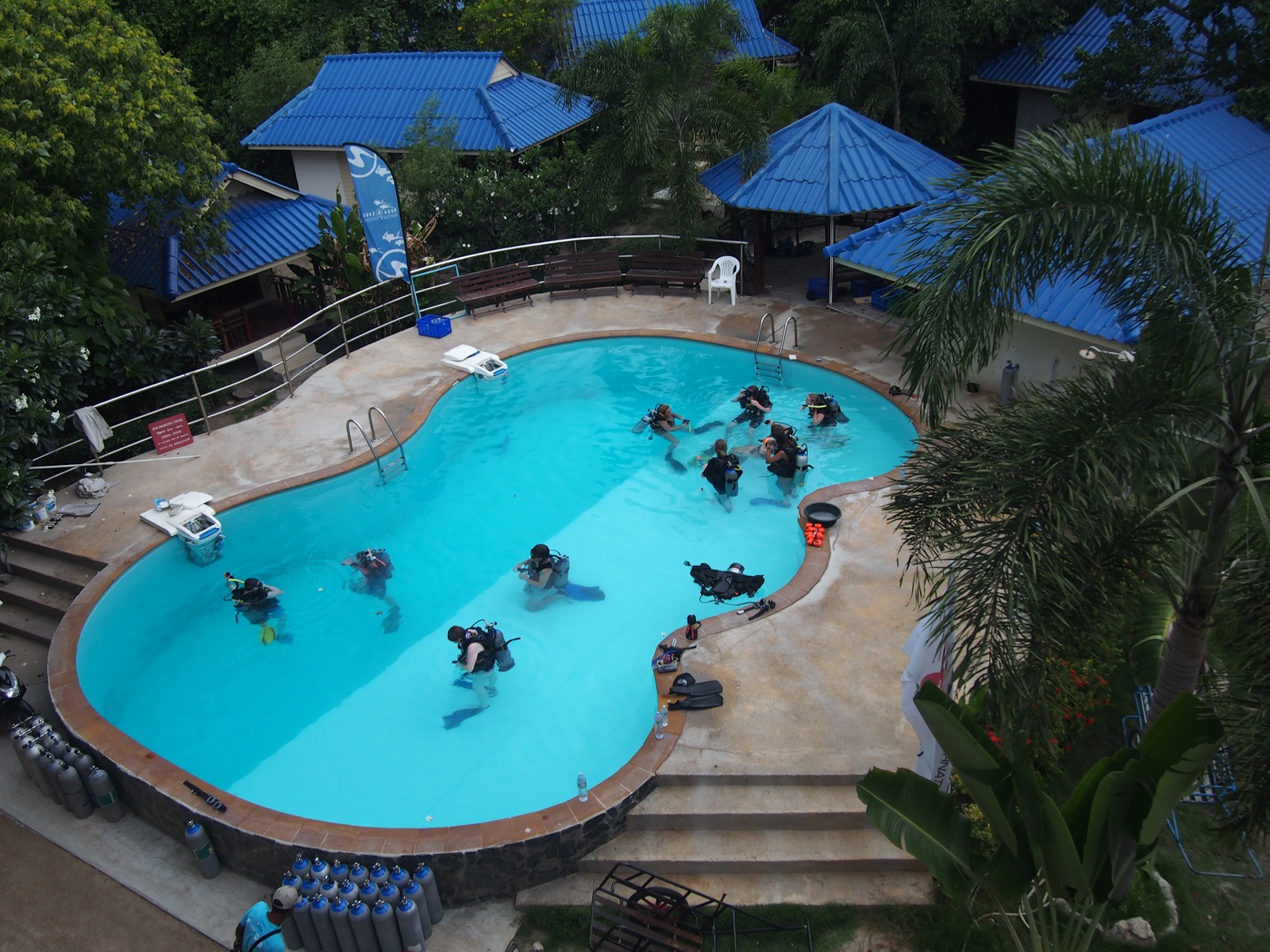 Training pool at Big Blue Dive Resort