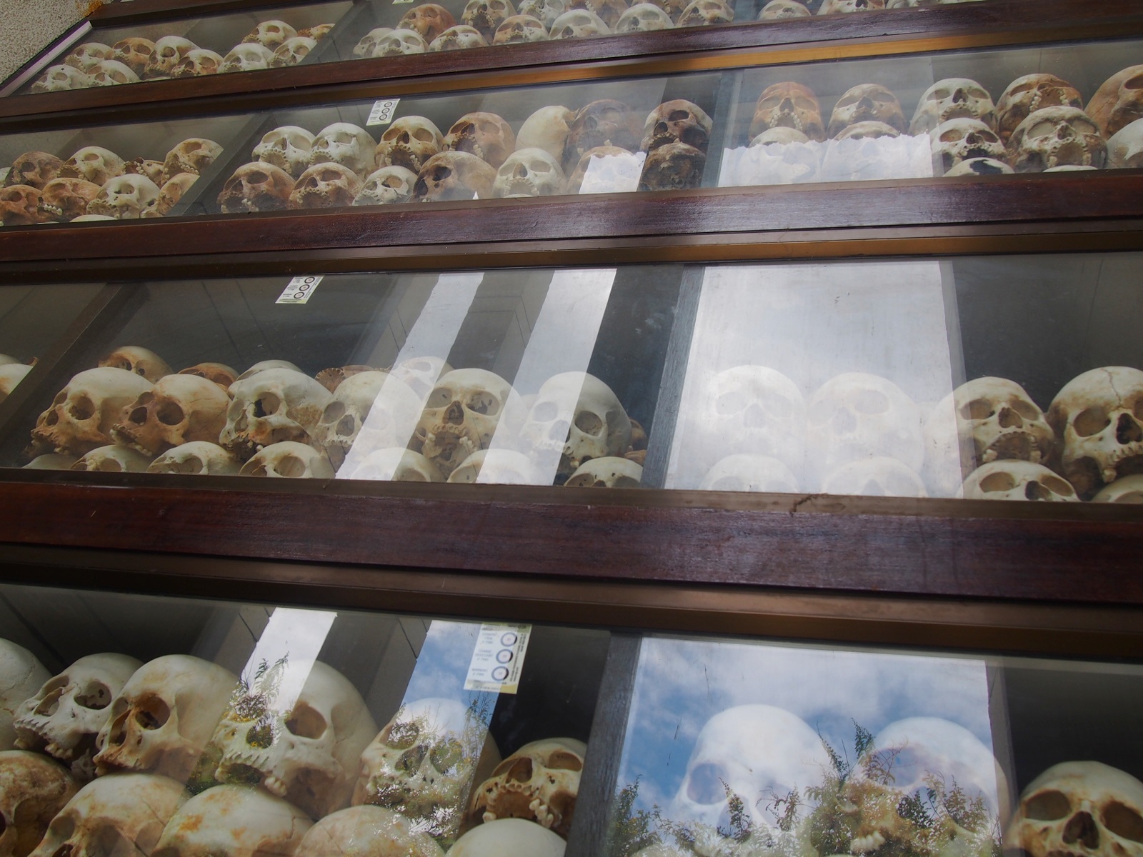 Stupa containing the victims of the Choeung Ek killing field 